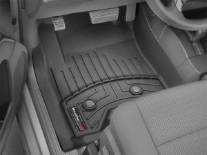 Chevrolet Silverado 3500 FloorLiner - Front - WeatherTech - DigitalFit - Black - `08-`14 Chevrolet Silverado 3500 FloorLiner - Front - WeatherTech - DigitalFit - Black - `08-`14