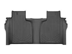 Chevrolet Silverado 1500 Crew Cab Rear Floor Mat - WeatherTech - FloorLiner HP - Black - `19-`23
