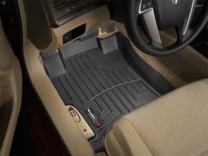 Honda Accord FloorLiner - Front - WeatherTech - DigitalFit - Black - `08-`12