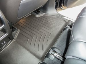 BMW X7 Floor Mat - Rear - WeatherTech - FloorLiner HP - Black - `21-`24