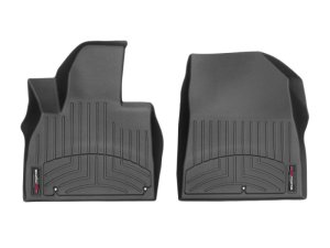 Kia Telluride FloorLiner - Front - WeatherTech - DigitalFit - Black - `20-`27