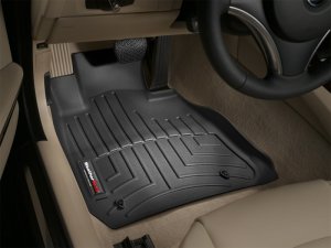 BMW 3 Series FloorLiner - Front - WeatherTech - DigitalFit - Black - `06-`12