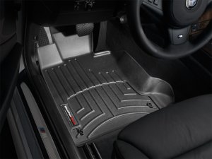 BMW 528 FloorLiner - Front - WeatherTech - DigitalFit - Black - `04-`10