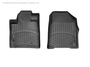 Honda Pilot FloorLiner - Front - WeatherTech - DigitalFit - Black - `09-`13