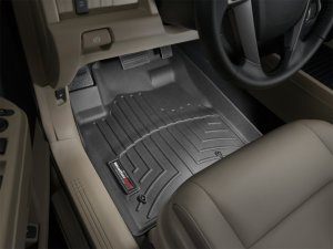 Honda Pilot FloorLiner - Front - WeatherTech - DigitalFit - Black - `09-`13