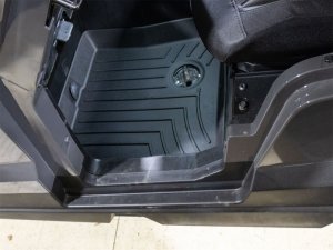 Polaris XP 4 1000 Rear Floor Mat - WeatherTech - FloorLiner HP - Black - `20-`24