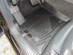 Porsche Cayenne Floor Mats - Front - WeatherTech - DigitalFit - Black - `03-`10