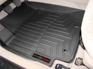 Toyota Corolla FloorLiner - Front - WeatherTech - DigitalFit - Black - `03-`08