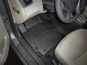 Hyundai Elantra FloorLiner - Front - WeatherTech - DigitalFit - Black - `11-`27
