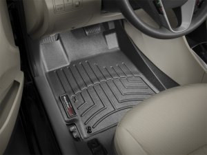 Hyundai Accent FloorLiner - Front - WeatherTech - DigitalFit - Black - `12-`27
