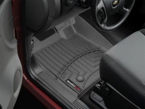 Chevrolet Silverado FloorLiner - Front - WeatherTech - DigitalFit - Black - `07-`13