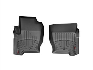 Land Rover LR3 Floor Liners - Front - WeatherTech - FloorLiner DigitalFit - Black - `08-`09