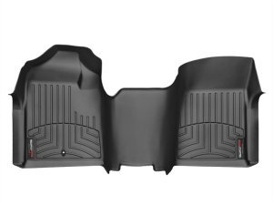 Chevrolet Silverado Floor Liners - Front - WeatherTech - DigitalFit - Black - `07-`13