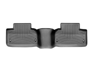 Land Rover Range Rover Evoque Floor Liners - Rear - WeatherTech - FloorLiner DigitalFit (HDTE), with 2nd Row Retention - Black - `13-`27