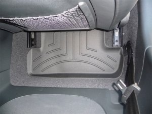 Audi TTS FloorLiner - Rear - WeatherTech - DigitalFit - Black - `08-`15