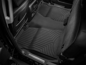 GMC Sierra Floor Mat Set - Rear - WeatherTech - FloorLiner HP - Black - `15-`19