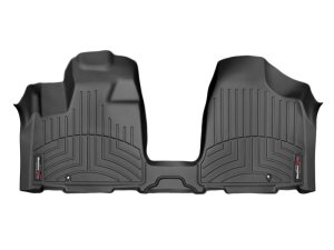 Dodge Grand Caravan FloorLiner - Front - WeatherTech - DigitalFit - Black - `11-`14