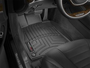 Mercedes-Benz S-Class FloorLiner - Front - WeatherTech - DigitalFit - Black - `14-`27