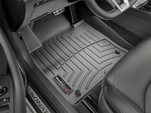 Hyundai Sonata FloorLiner - Front - WeatherTech - DigitalFit - Black - 2015