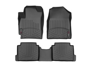 Hyundai Elantra FloorLiner - Front + Rear - WeatherTech - DigitalFit - Black - `17-`27