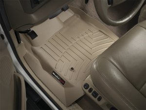 Ford F250 Super Duty FloorLiner - Front - WeatherTech - DigitalFit - Tan - `99-`07