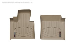 Land Rover Range Rover Floor Liners - Front - WeatherTech - FloorLiner DigitalFit - Tan - `03-`09