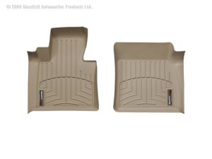 Land Rover Range Rover Floor Liners - Front - WeatherTech - FloorLiner DigitalFit - Tan - `03-`09