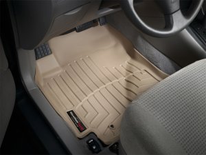 Toyota Corolla FloorLiner - Front - WeatherTech - DigitalFit - Tan - `03-`08