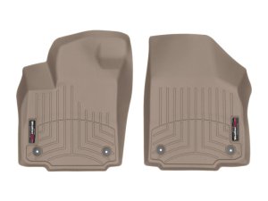 Kia Cadenza FloorLiner - Front - WeatherTech - DigitalFit - Tan - `17-`27