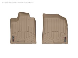 Toyota Highlander FloorLiner - Front - WeatherTech - DigitalFit - Tan - `08-`13