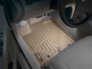 Toyota Highlander FloorLiner - Front - WeatherTech - DigitalFit - Tan - `08-`13