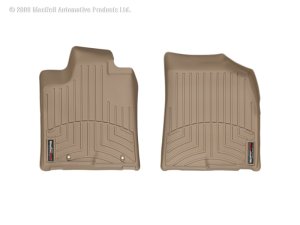 Toyota Highlander FloorLiner - Front - WeatherTech - DigitalFit - Tan - `08-`13