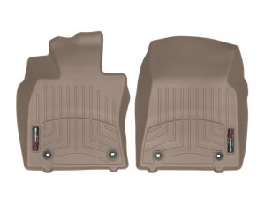 Lexus ES FloorLiner - Front - WeatherTech - DigitalFit - Tan - `19-`27
