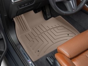 BMW X5 Floor Mat Set - Front - WeatherTech - FloorLiner HP - Tan - `19-`24