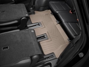 Kia Telluride FloorLiner - Rear - WeatherTech - DigitalFit - Tan - `20-`27