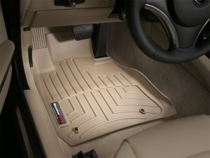 BMW 335i FloorLiner - Front - WeatherTech - DigitalFit - Tan - `06-`12