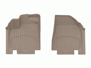Infiniti QX60 Floor Mats - Front - WeatherTech - 3D FloorLiner HP - Tan - `22-`24