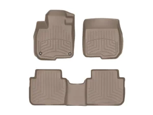 Genesis GV70 Floor Liners - Front + Rear - WeatherTech - FloorLiner HP - Tan - 2026+
