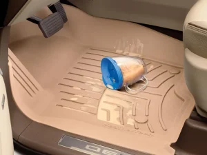 Genesis GV70 Floor Liners - Front + Rear - WeatherTech - FloorLiner HP - Tan - 2026+