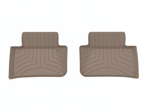 Porsche Macan Floor Mats - Rear - WeatherTech - FloorLiner HP - Tan - `15-`25