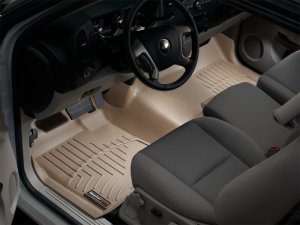 GMC Sierra Front FloorLiner - WeatherTech - DigitalFit - Tan - `07-`13