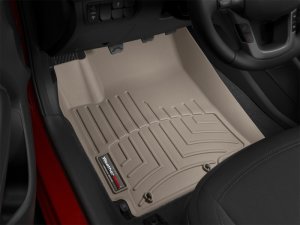 Kia Rio FloorLiner - Front - WeatherTech - DigitalFit - Tan - `12-`27