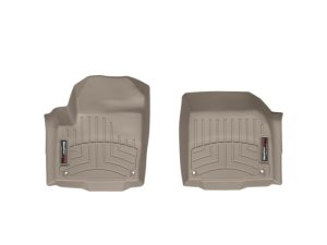 Land Rover Range Rover Evoque Floor Liners - Front - WeatherTech - FloorLiner DigitalFit (HDTE) - Tan - `12-`27