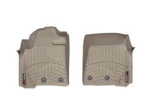 Toyota Land Cruiser FloorLiner - Front - WeatherTech - DigitalFit - Tan - `12-`13