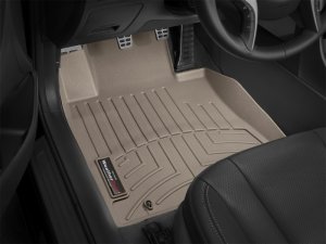 Hyundai Elantra GT FloorLiner - Front - WeatherTech - DigitalFit - Tan - `13-`27
