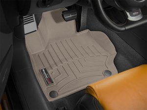 Audi TT Floor Mats - Front - WeatherTech - FloorLiner DigitalFit - Tan - `08-`13