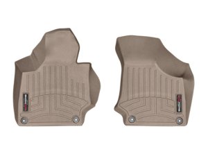 Audi TTS Floor Mats - Front - WeatherTech - FloorLiner DigitalFit - Tan - `08-`13