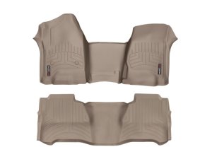 Jeep Wrangler FloorLiner - Front + Rear - WeatherTech - DigitalFit - Tan - `14-`27