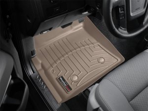 Ford F-150 Floor Liners - Front - WeatherTech - FloorLiner DigitalFit - Tan - `09-`14