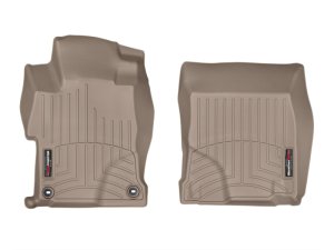 Honda Civic FloorLiner - Front - WeatherTech - DigitalFit - Tan - `14-`15